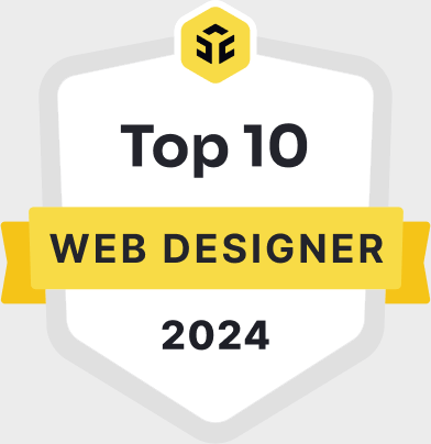 Top 10 web designer badge in inactive state